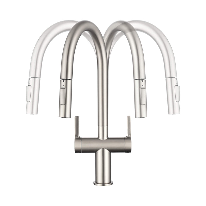 Neo Two-Handle Single-Hole Pull-Down Kitchen Faucet