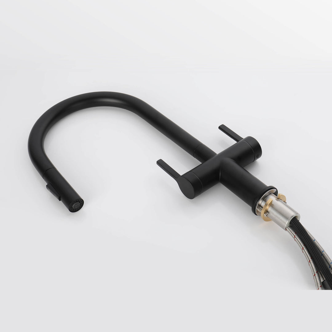 Neo Two-Handle Single-Hole Pull-Down Kitchen Faucet