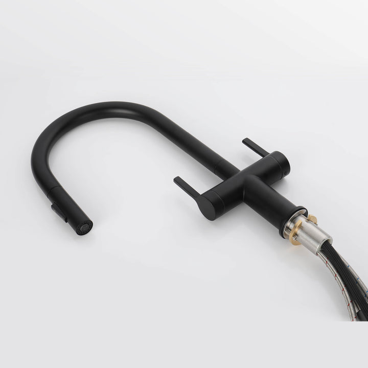 Neo Two-Handle Single-Hole Pull-Down Kitchen Faucet