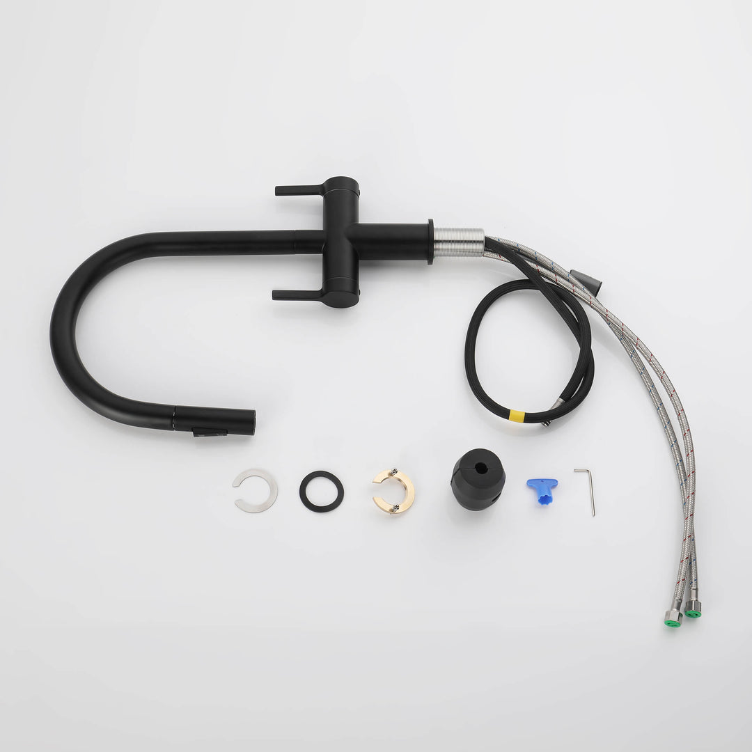 Neo Two-Handle Single-Hole Pull-Down Kitchen Faucet