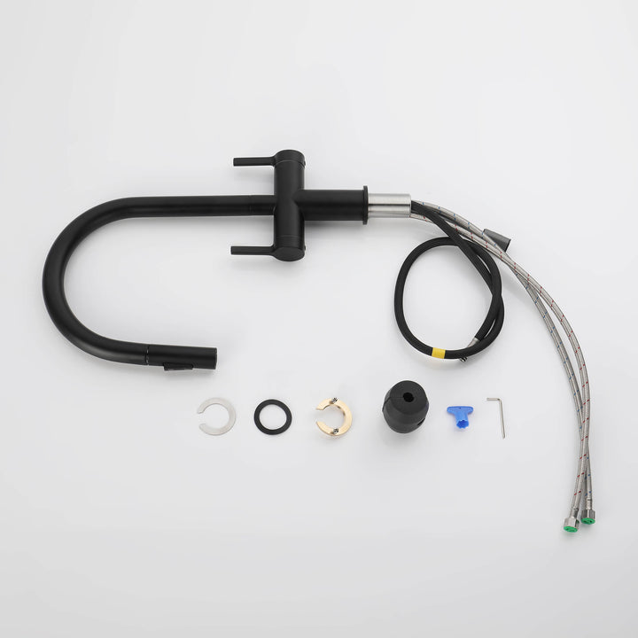 Neo Two-Handle Single-Hole Pull-Down Kitchen Faucet