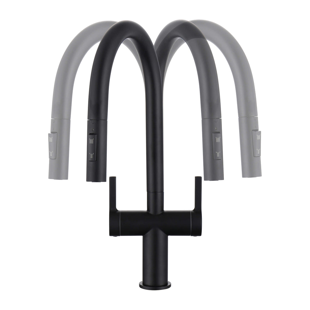 Neo Two-Handle Single-Hole Pull-Down Kitchen Faucet