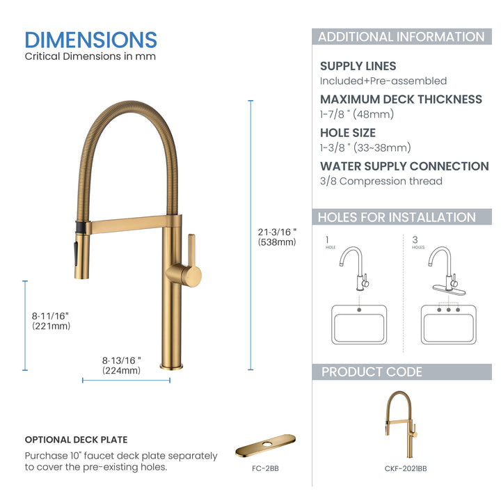 Neo Pro-Style Single-Handle Kitchen Faucet