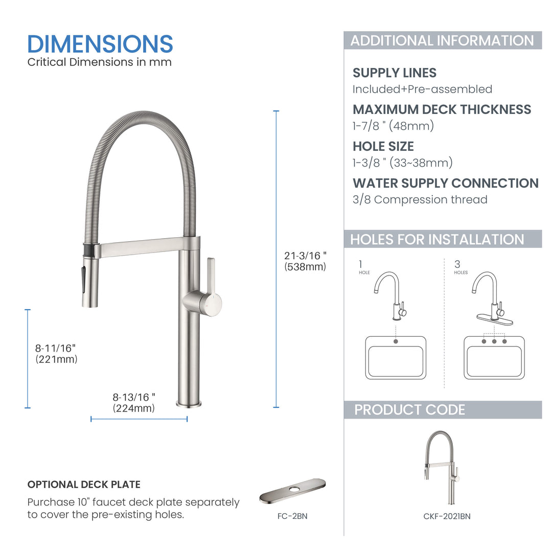 Neo Pro-Style Single-Handle Kitchen Faucet
