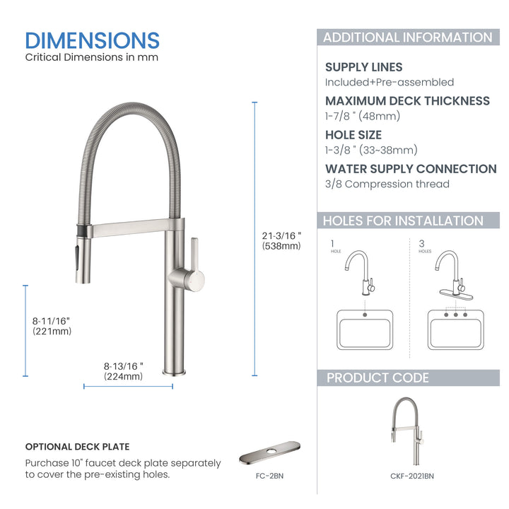 Neo Pro-Style Single-Handle Kitchen Faucet