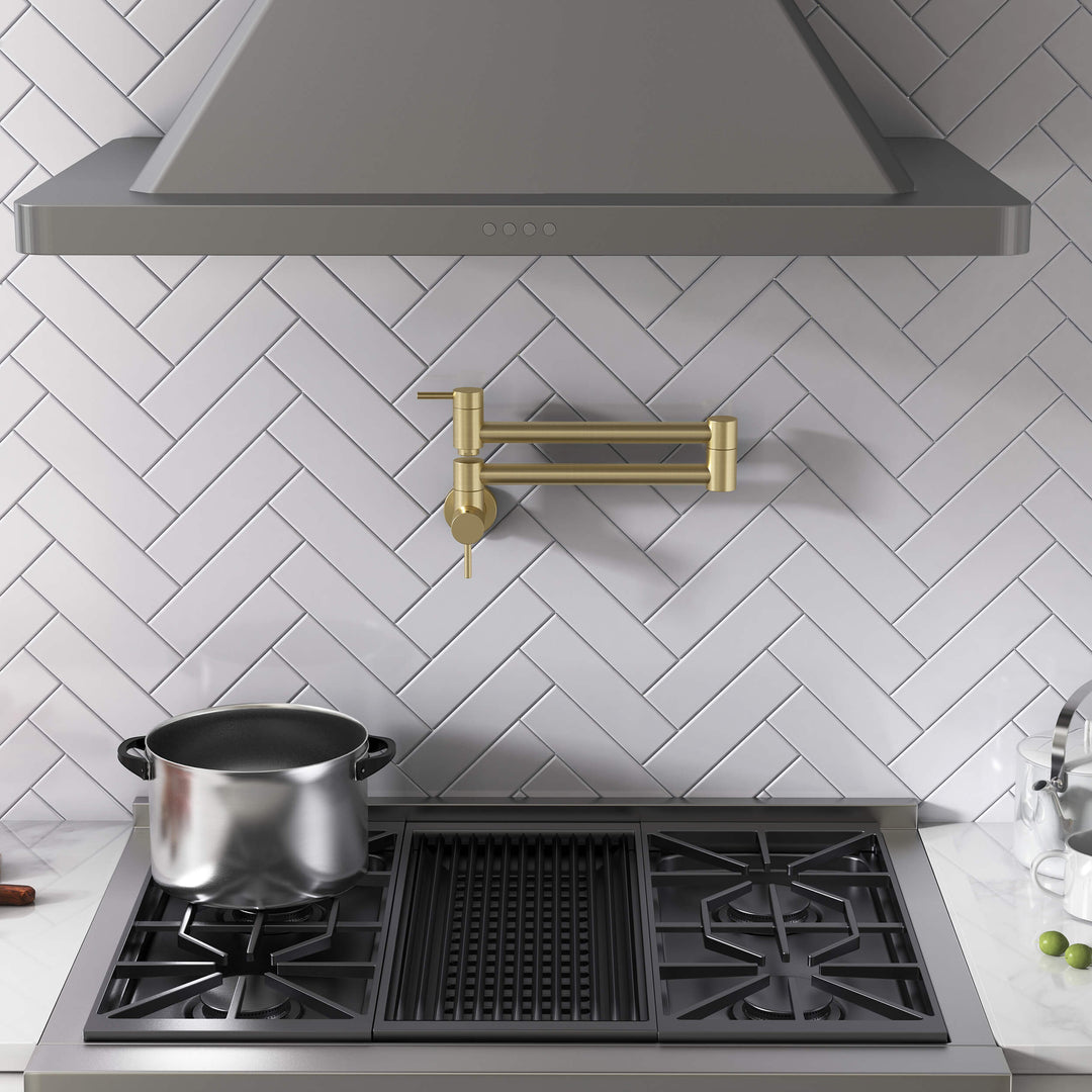 Halo Solid Brass Kitchen Pot Filler