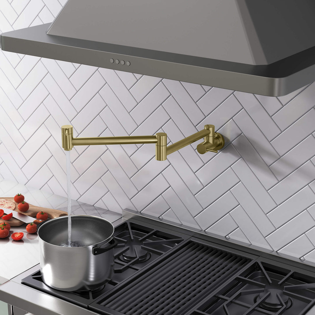 Halo Solid Brass Kitchen Pot Filler