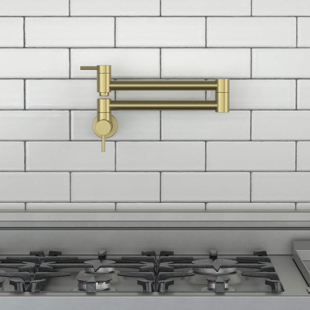 Halo Solid Brass Kitchen Pot Filler