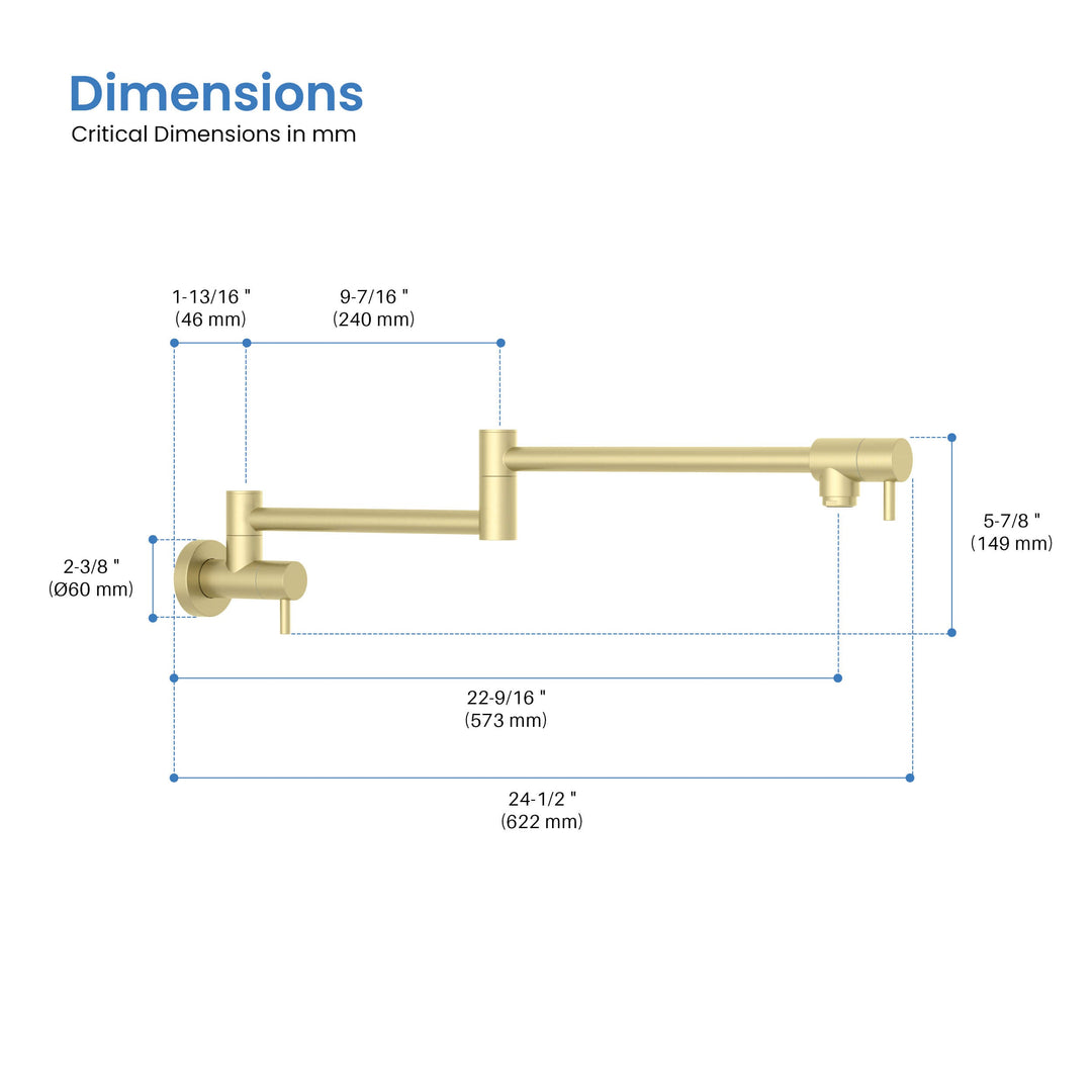 Stainless Steel Kitchen Pot Filler