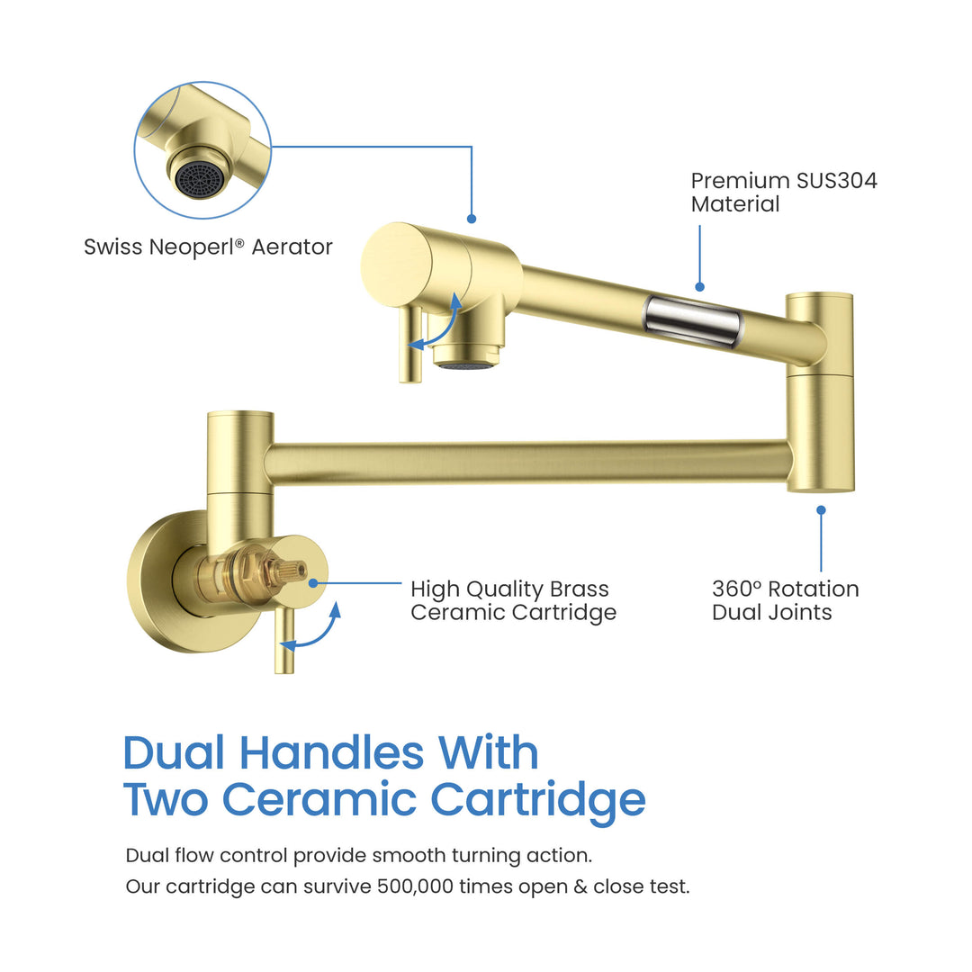 Stainless Steel Kitchen Pot Filler