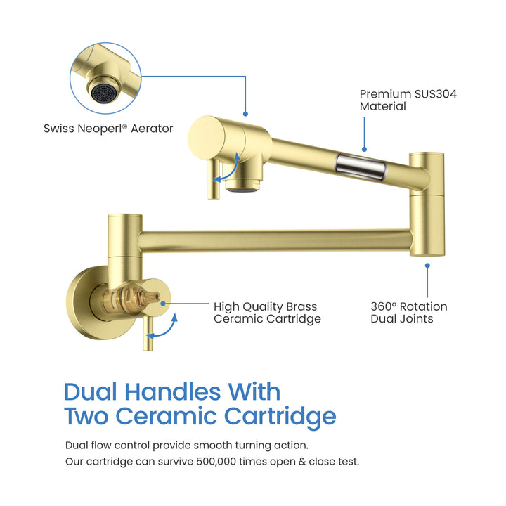 Stainless Steel Kitchen Pot Filler
