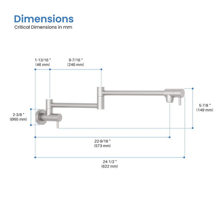Stainless Steel Kitchen Pot Filler