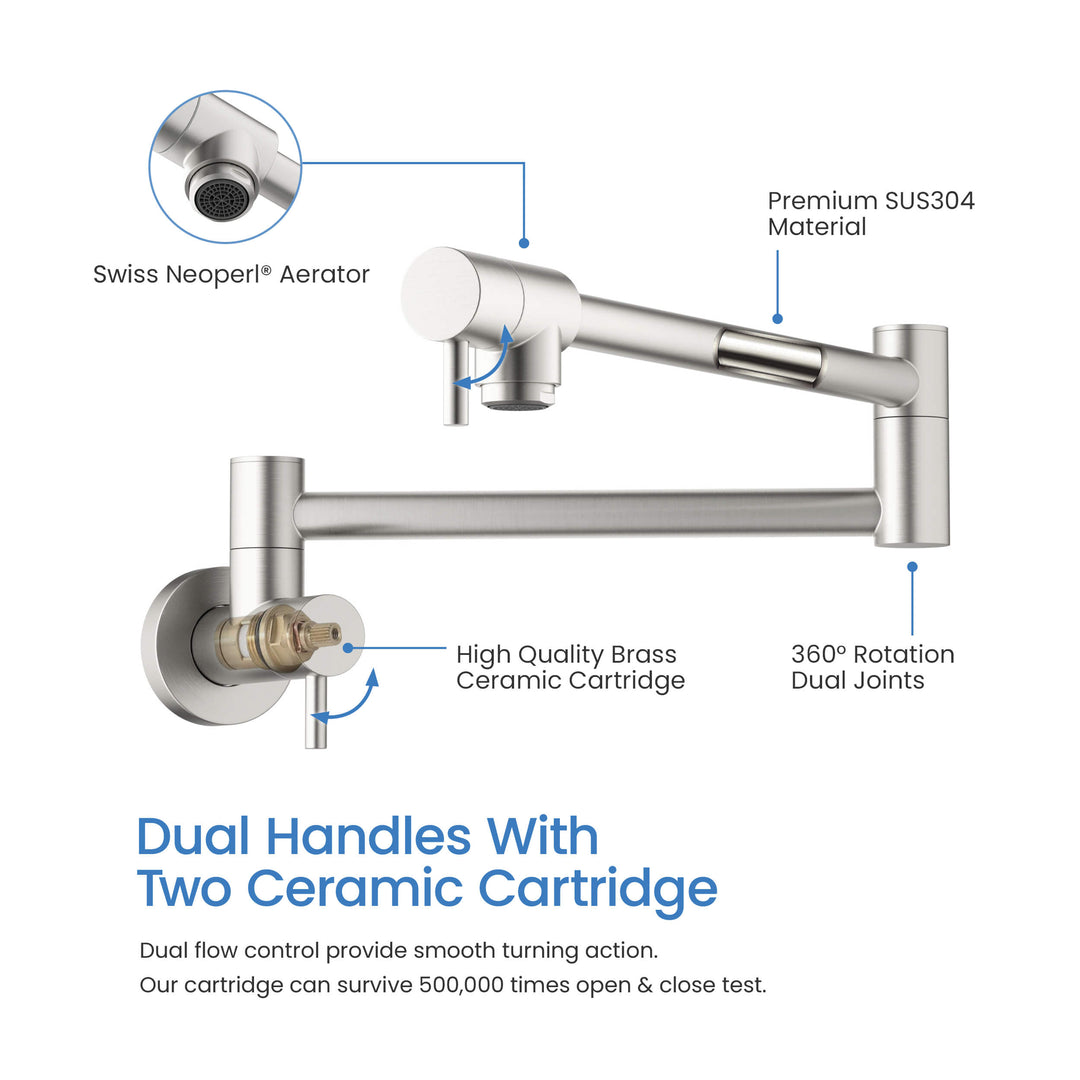 Stainless Steel Kitchen Pot Filler