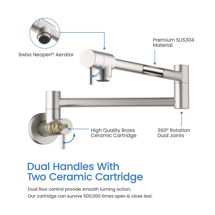Stainless Steel Kitchen Pot Filler