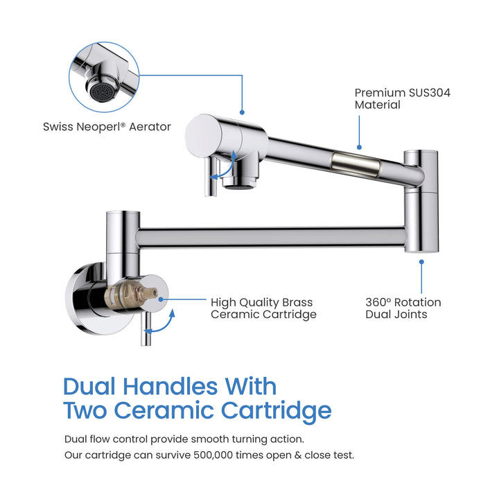 Stainless Steel Kitchen Pot Filler