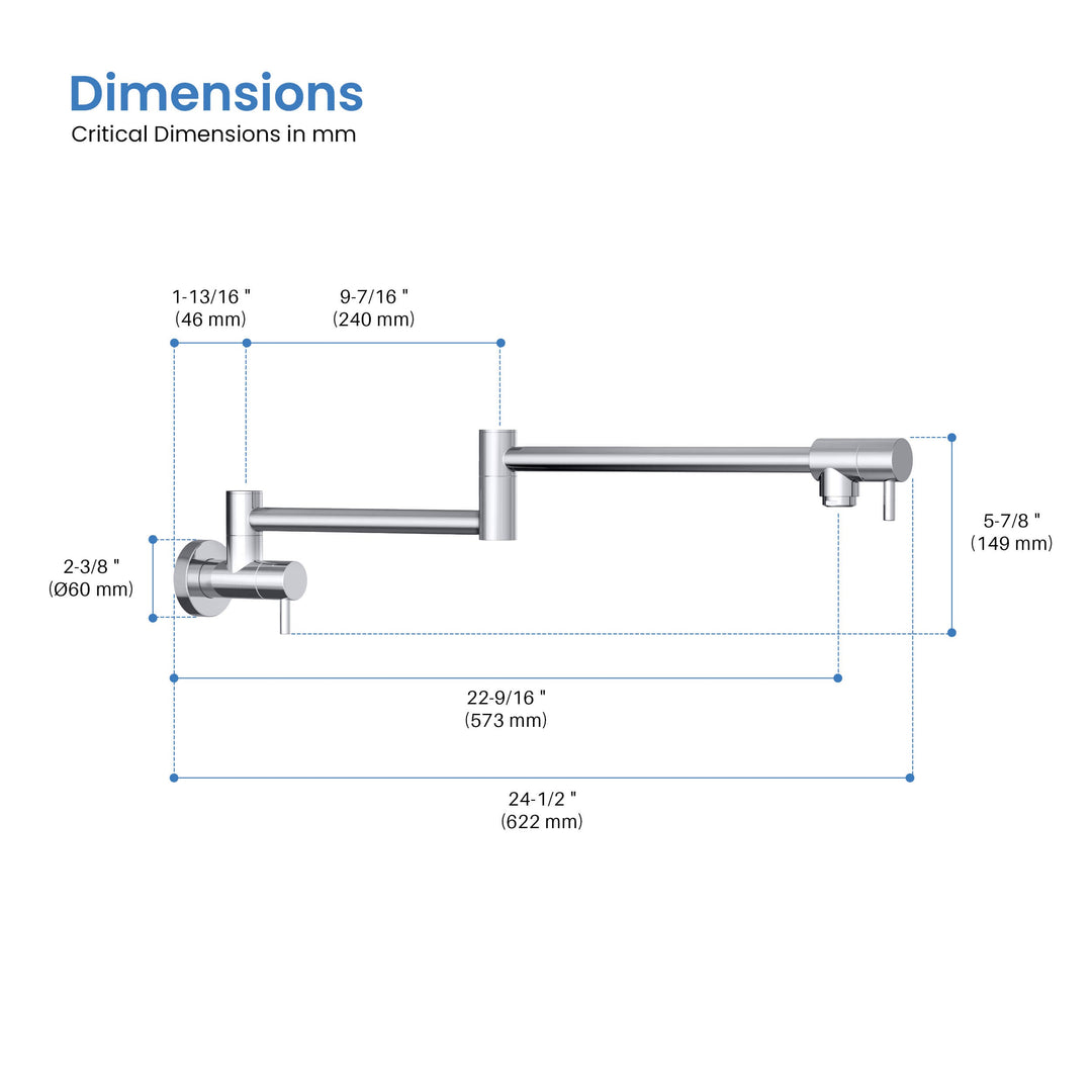Stainless Steel Kitchen Pot Filler