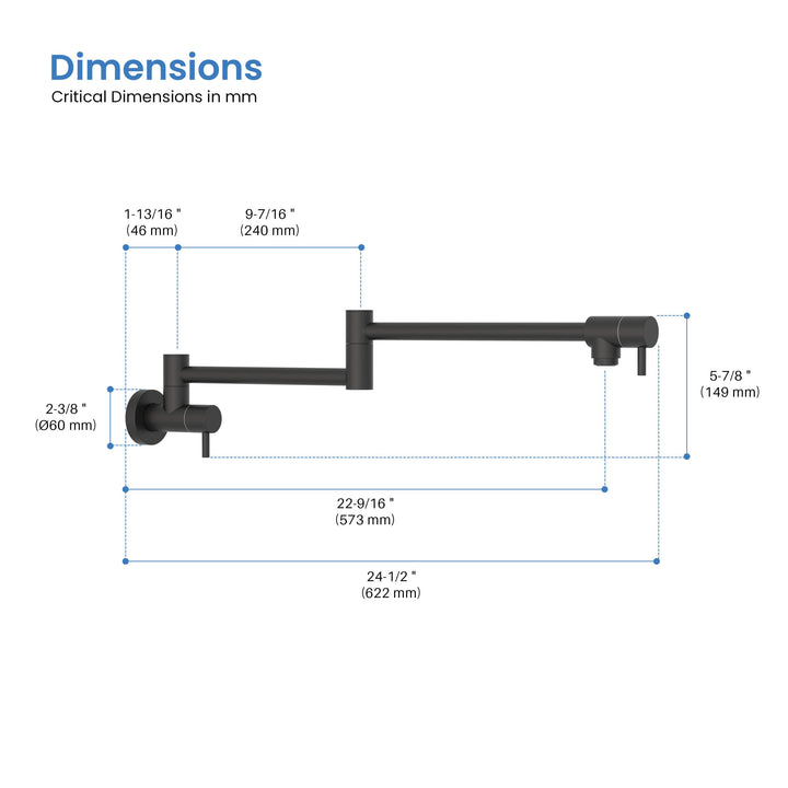 Stainless Steel Kitchen Pot Filler