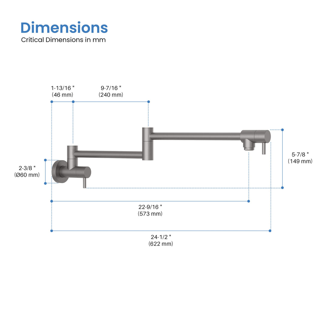 Stainless Steel Kitchen Pot Filler
