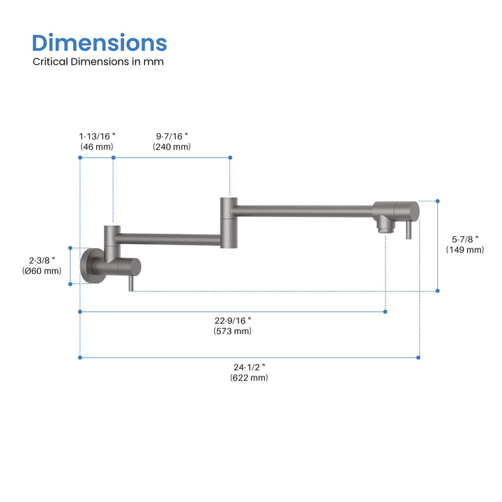 Stainless Steel Kitchen Pot Filler