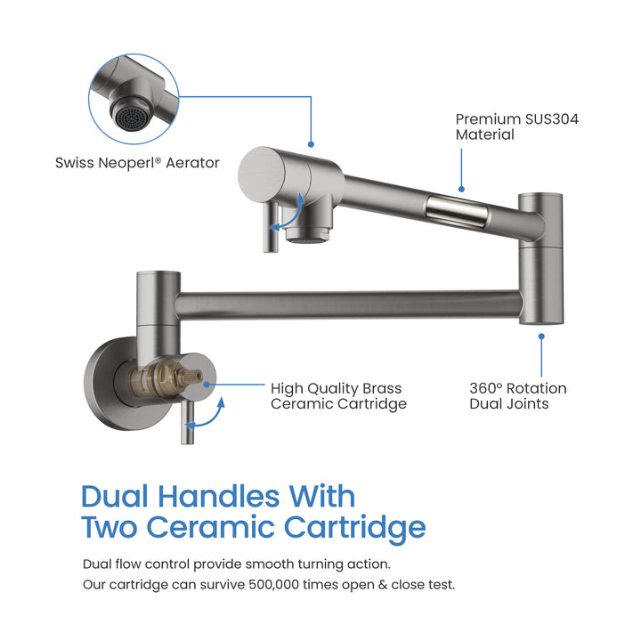 Stainless Steel Kitchen Pot Filler