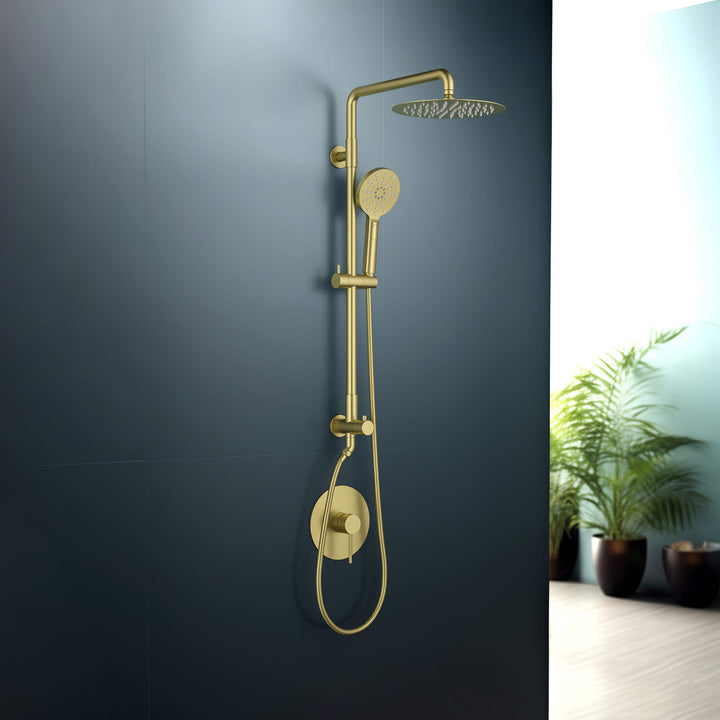 Halo Pressure-Balanced 2-Function Wall-Mount Shower Column with Rough-In Valve