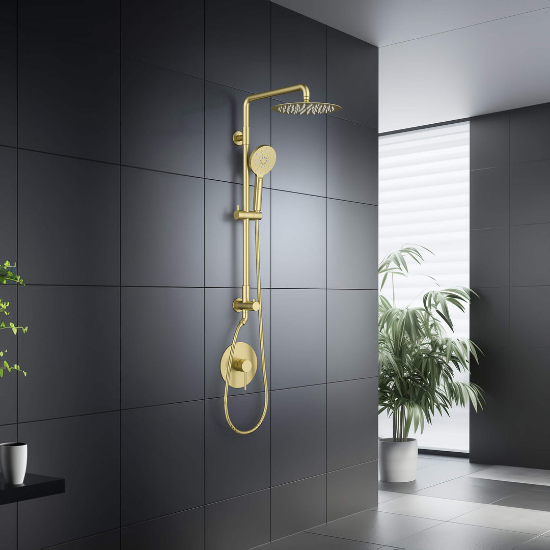 Halo Pressure-Balanced 2-Function Wall-Mount Shower Column with Rough-In Valve