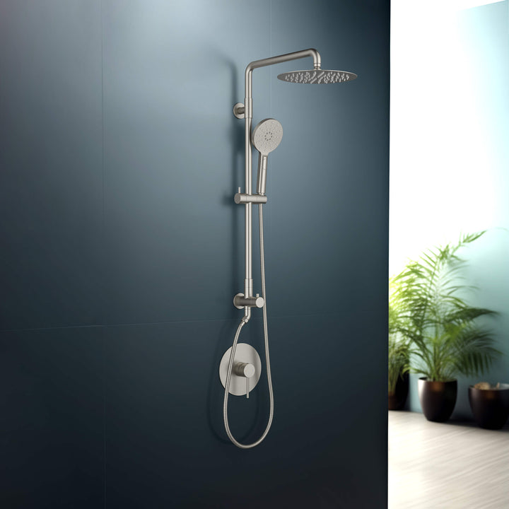 Halo Pressure-Balanced 2-Function Wall-Mount Shower Column with Rough-In Valve