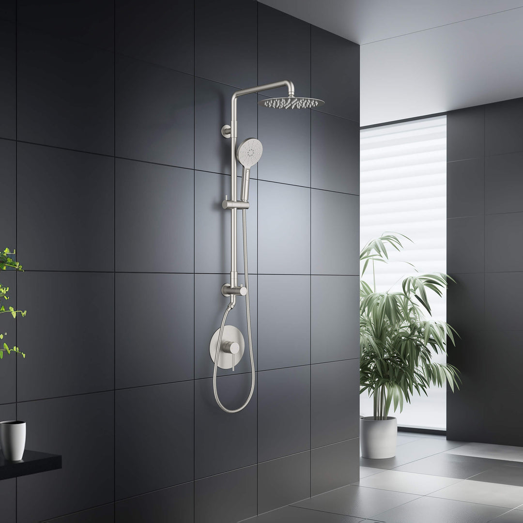 Halo Pressure-Balanced 2-Function Wall-Mount Shower Column with Rough-In Valve