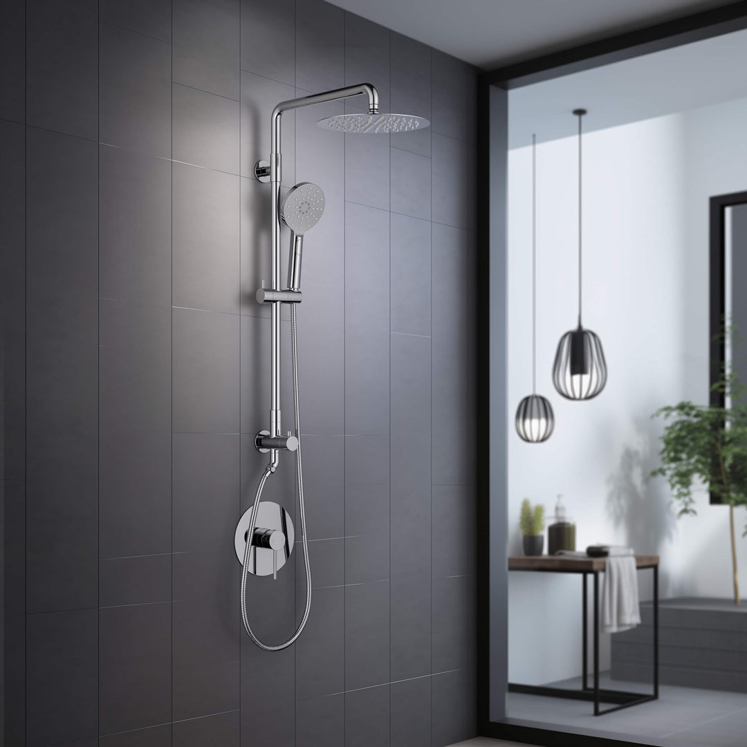 Halo Pressure-Balanced 2-Function Wall-Mount Shower Column with Rough-In Valve