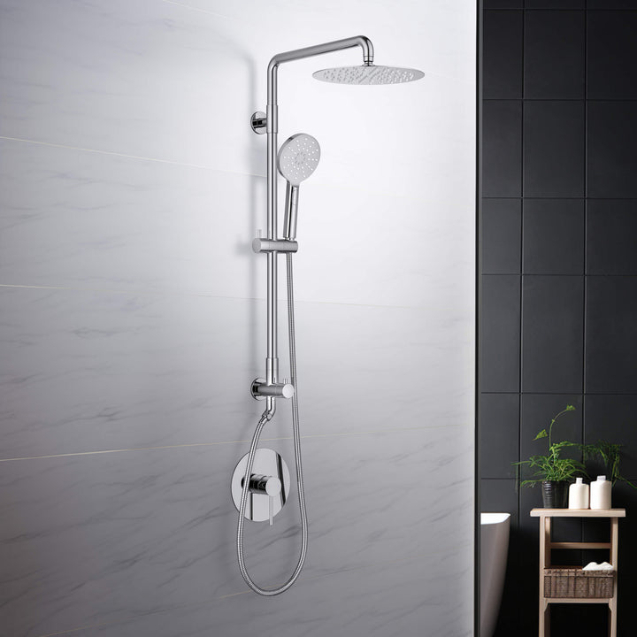 Halo Pressure-Balanced 2-Function Wall-Mount Shower Column with Rough-In Valve