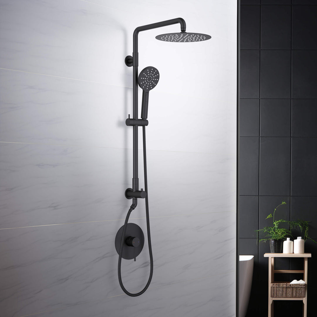 Halo Pressure-Balanced 2-Function Wall-Mount Shower Column with Rough-In Valve