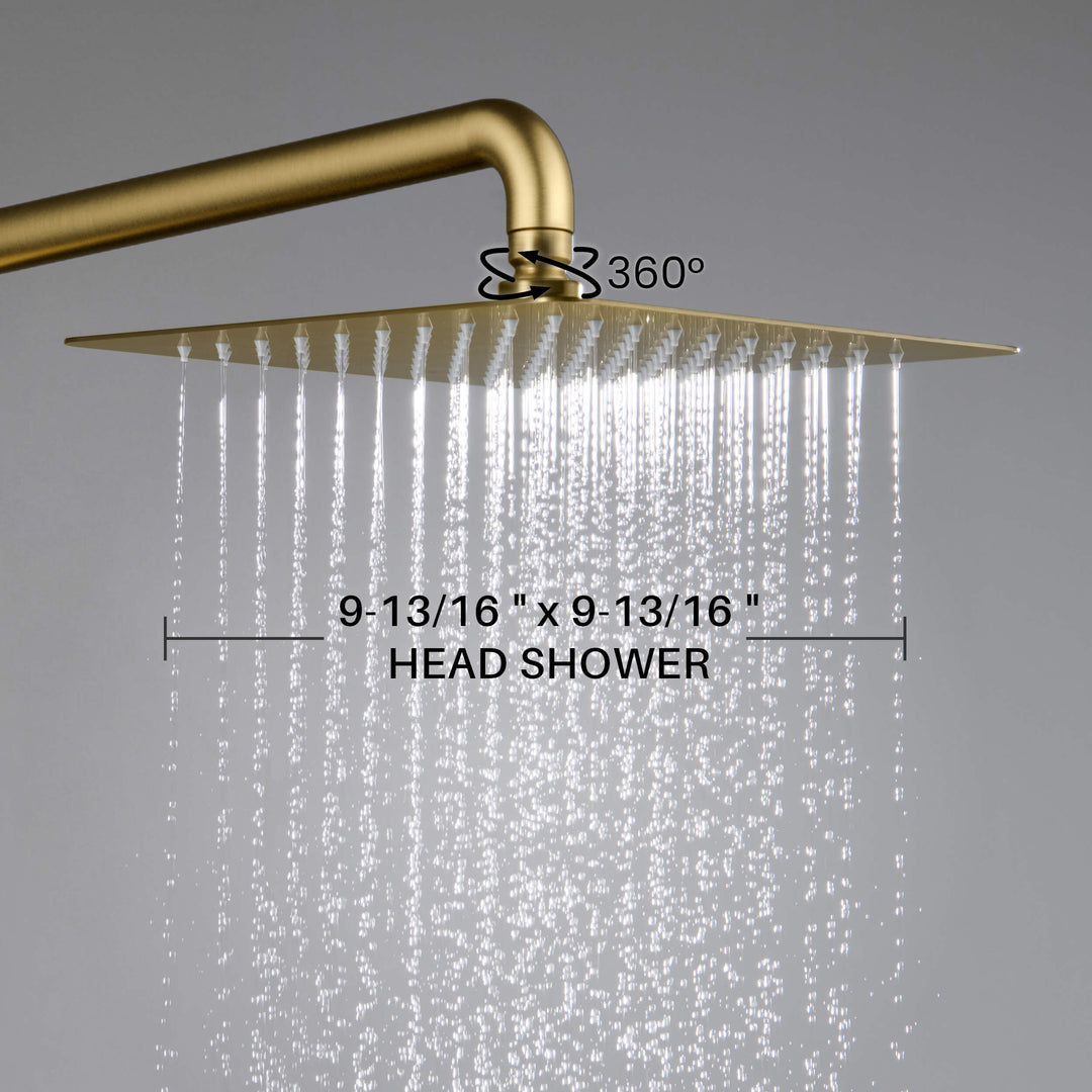 Quadra Pressure-Balanced 2-Function Wall Mount Shower Column with Rough-In Valve