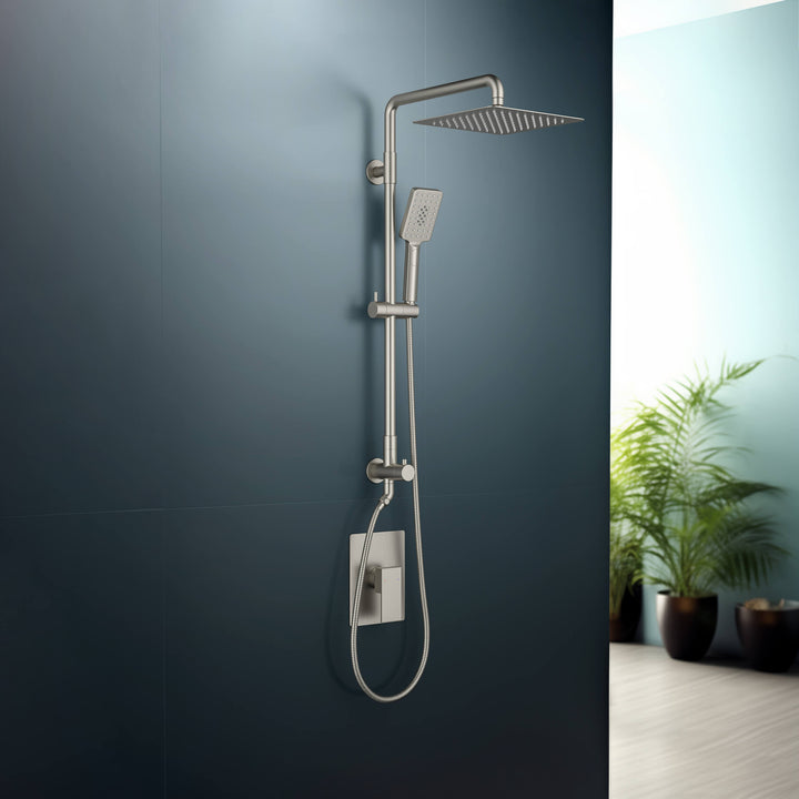 Quadra Pressure-Balanced 2-Function Wall Mount Shower Column with Rough-In Valve