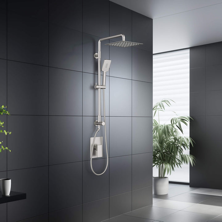 Quadra Pressure-Balanced 2-Function Wall Mount Shower Column with Rough-In Valve