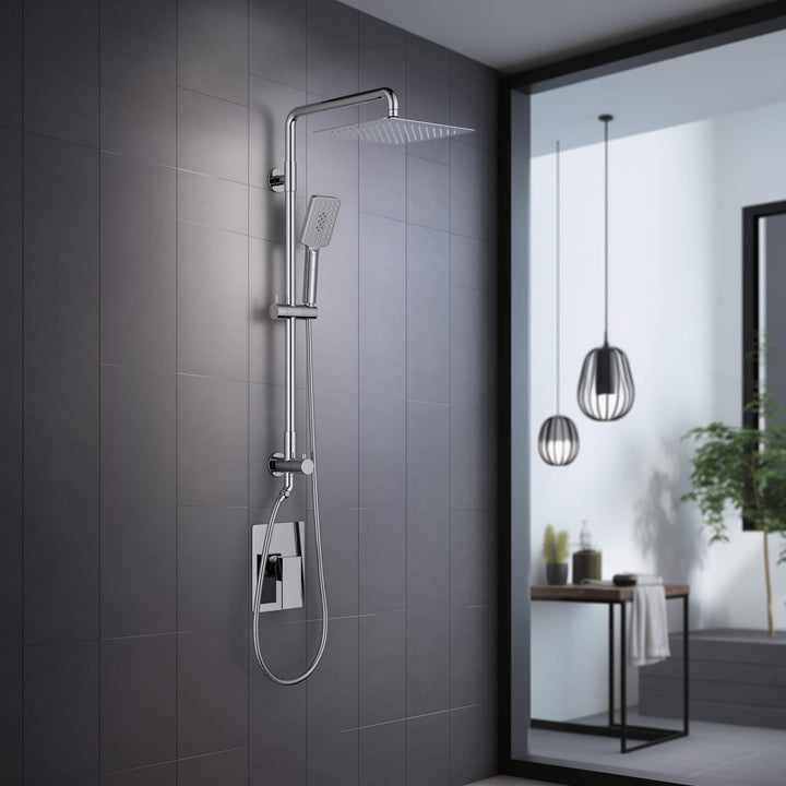 Quadra Pressure-Balanced 2-Function Wall Mount Shower Column with Rough-In Valve