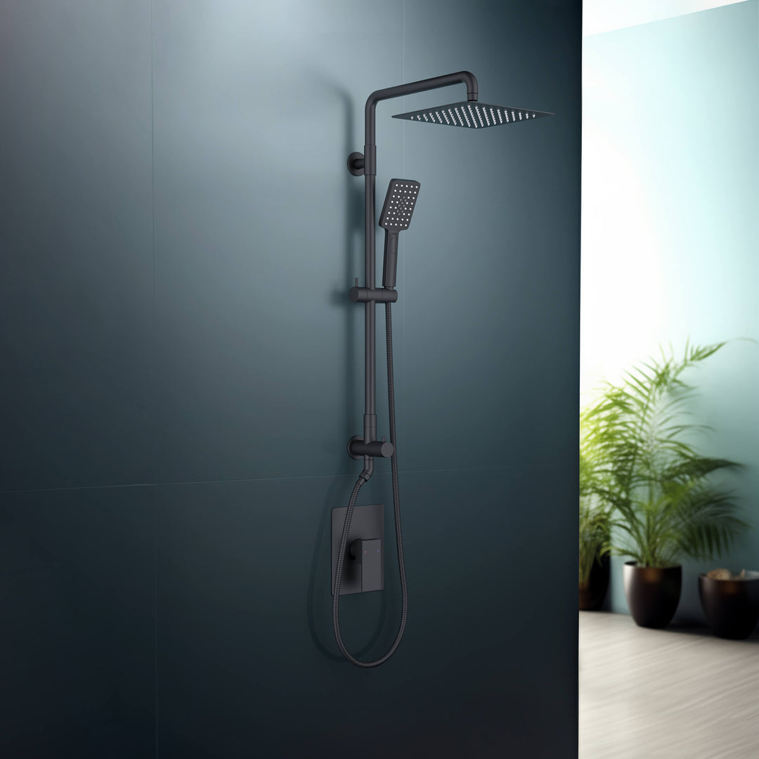 Quadra Pressure-Balanced 2-Function Wall Mount Shower Column with Rough-In Valve