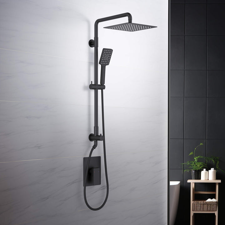 Quadra Pressure-Balanced 2-Function Wall Mount Shower Column with Rough-In Valve