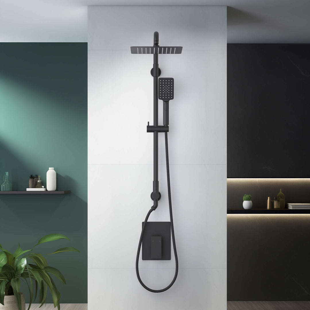 Quadra Pressure-Balanced 2-Function Wall Mount Shower Column with Rough-In Valve