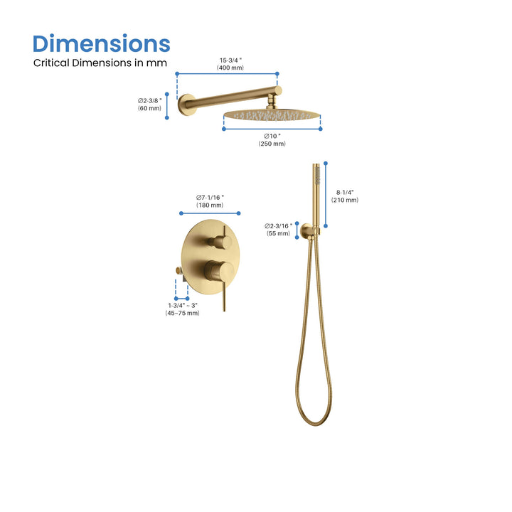 Halo Pressure-Balanced Wall-Mount Shower System