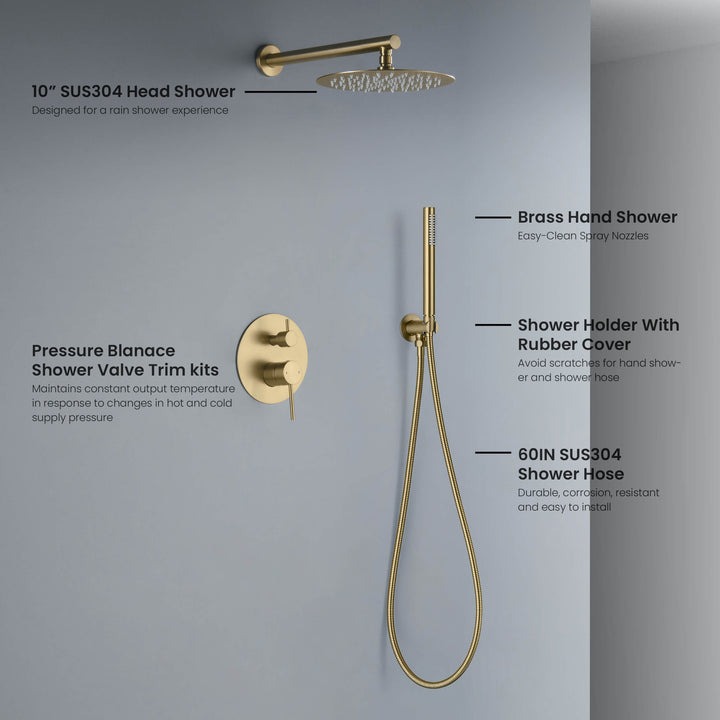 Halo Pressure-Balanced Wall-Mount Shower System
