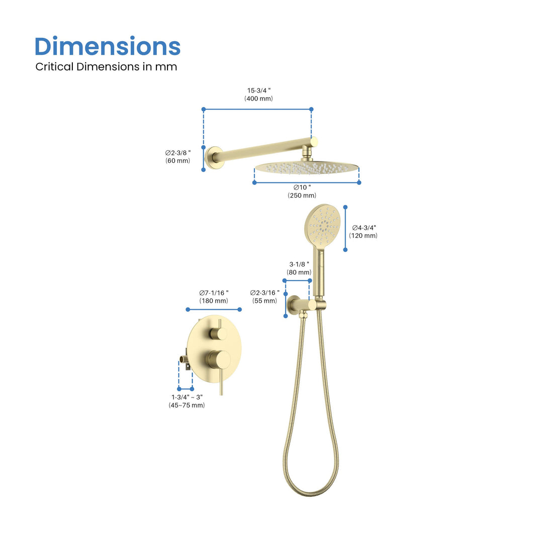 Halo Pressure-Balanced Wall-Mount Shower System