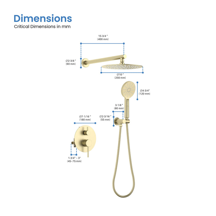 Halo Pressure-Balanced Wall-Mount Shower System
