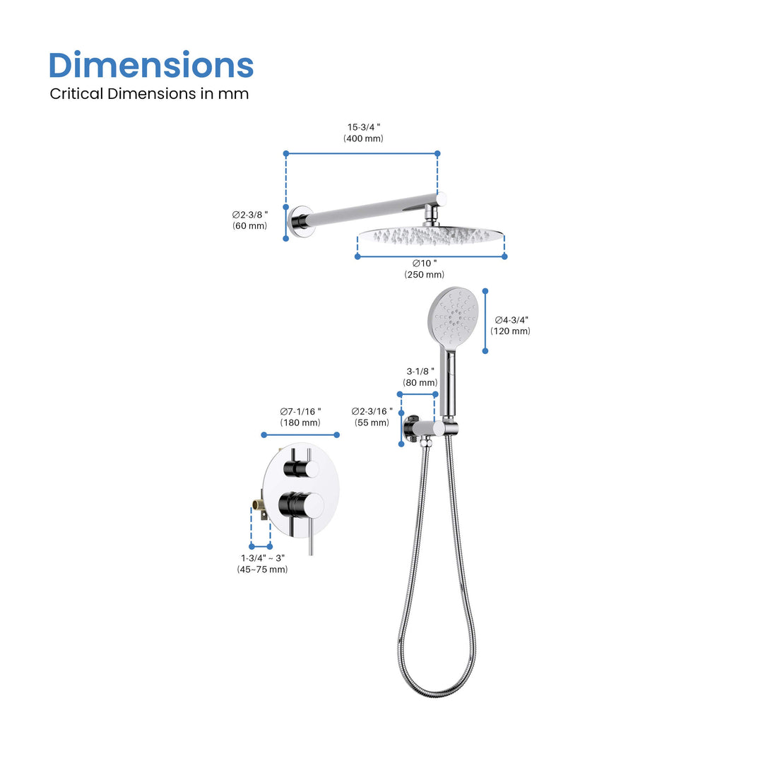 Halo Pressure-Balanced Wall-Mount Shower System