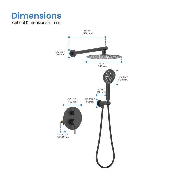 Halo Pressure-Balanced Wall-Mount Shower System