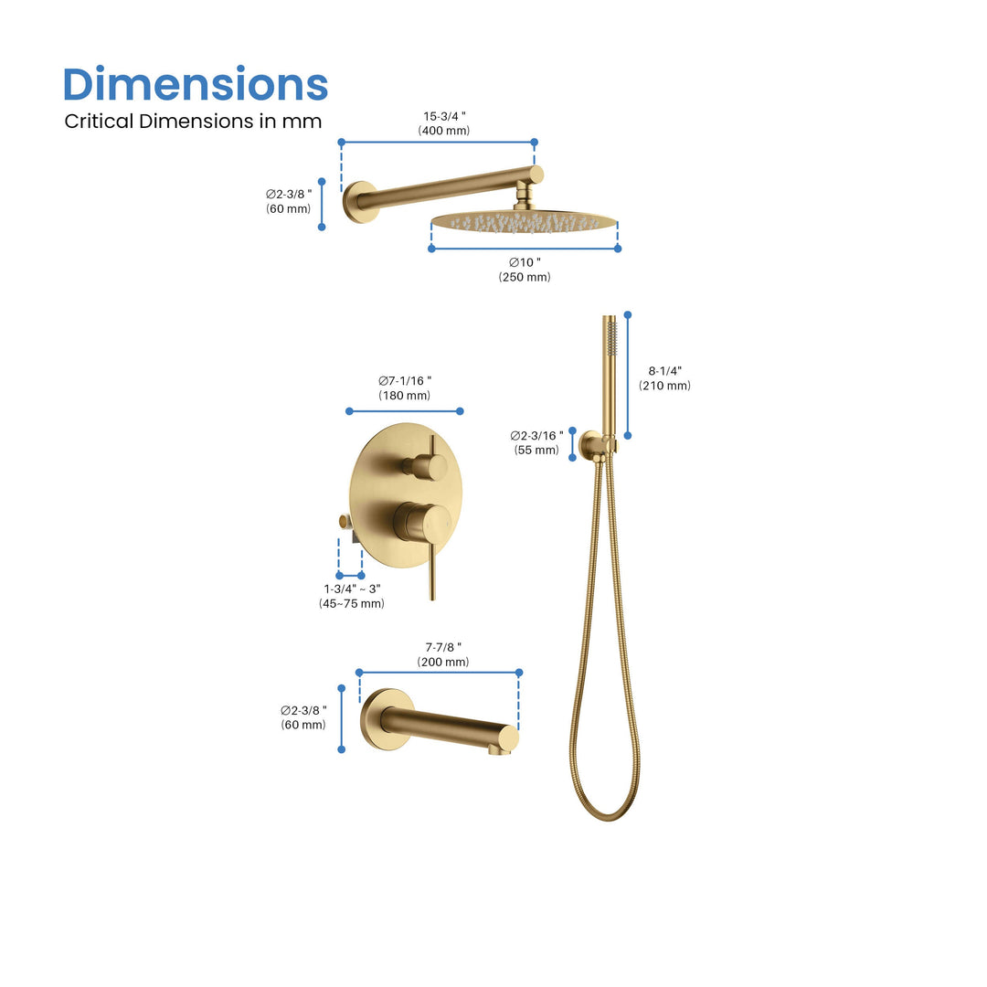 Halo Pressure-Balanced Wall-Mount Shower System