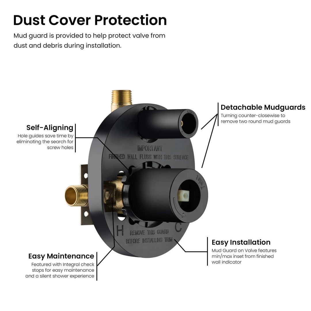 Halo Pressure-Balanced Wall-Mount Shower System