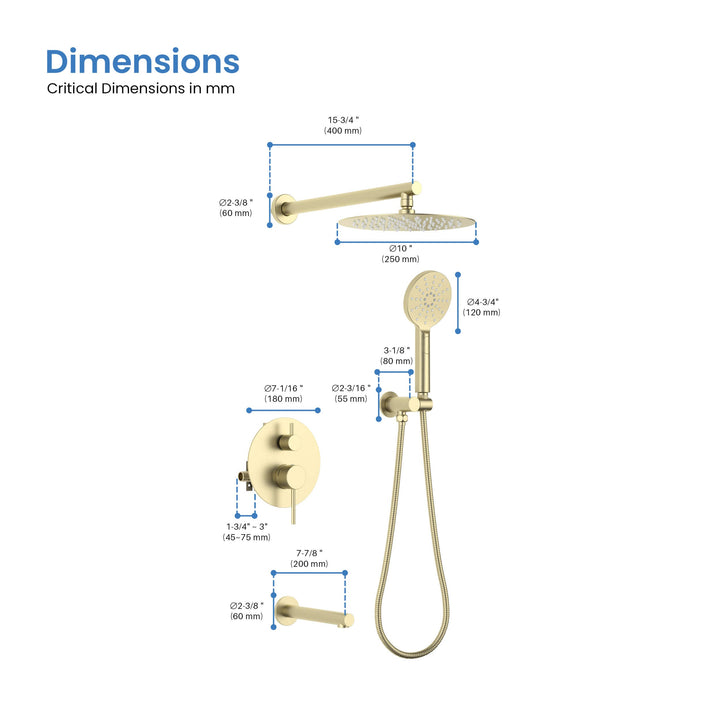 Halo Pressure-Balanced Wall-Mount Shower System