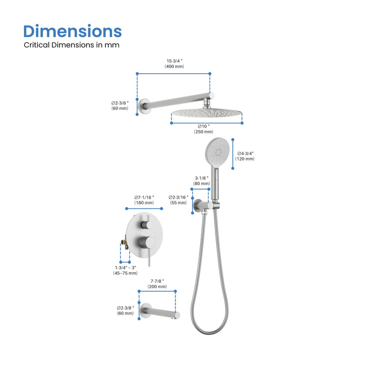 Halo Pressure-Balanced Wall-Mount Shower System