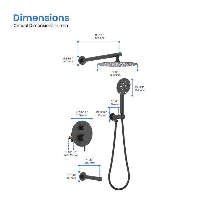 Halo Pressure-Balanced Wall-Mount Shower System