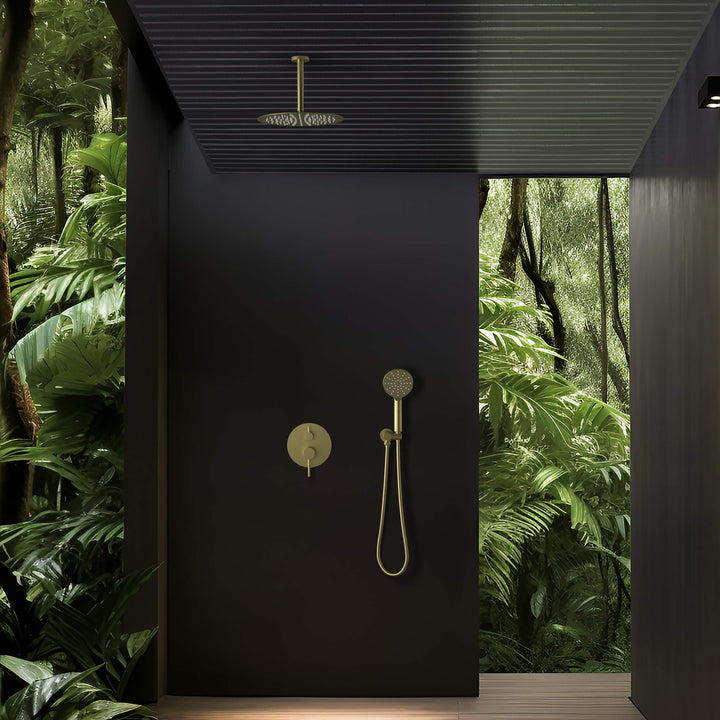 Halo Pressure-Balanced 2-Function Ceiling-Mount Shower System with Rough-In Valve